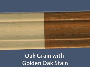 Removing excess stain from flexible molding