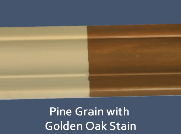 Finished stain-grade flexible molding